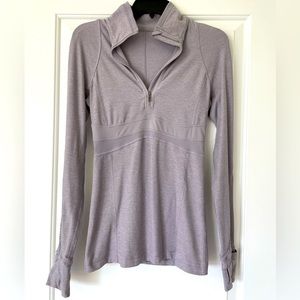 Lululemon Quarter Zip Top - small light purple